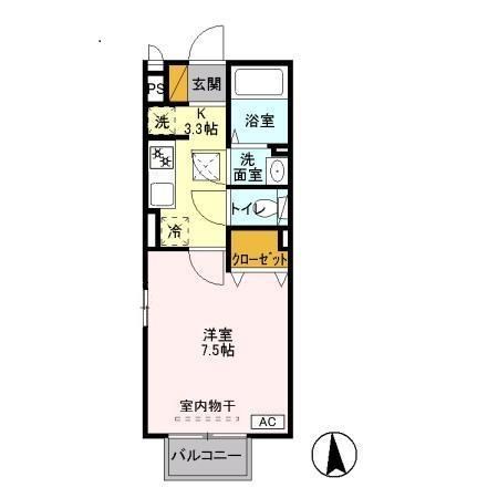 アルテール 110号室 間取り