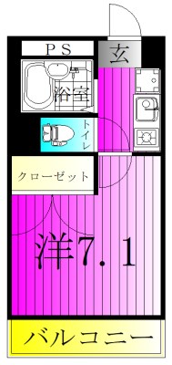 パティオ  304号室 間取り
