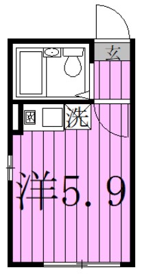 リブ千住 間取り図