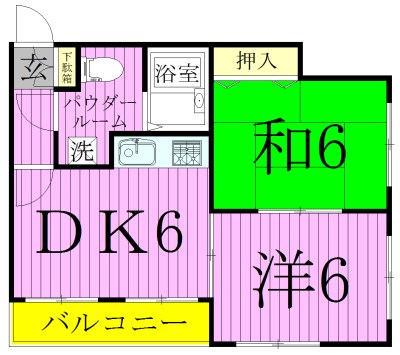 スリーハイム鹿浜 間取り図