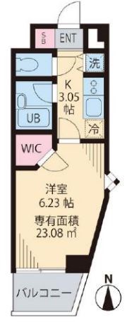 メルベーユ池之内 間取り図