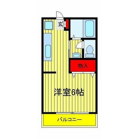 二松コーポ2 102号室 間取り