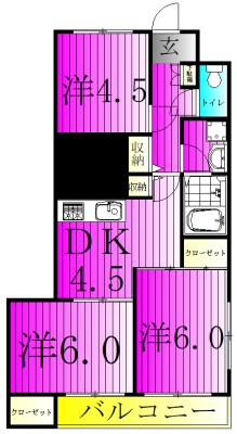 ブランドールユアサ 間取り