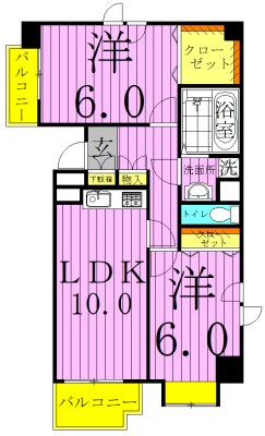 セリオ弐番館 間取り図