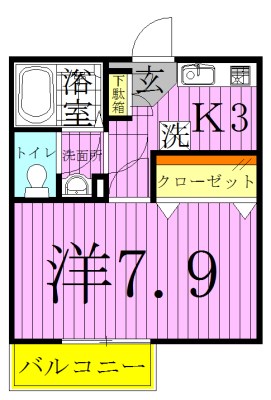 セレナ　アケボノ 間取り図