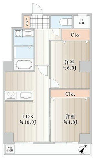 高南ダイアパレス南柏 302号室 間取り