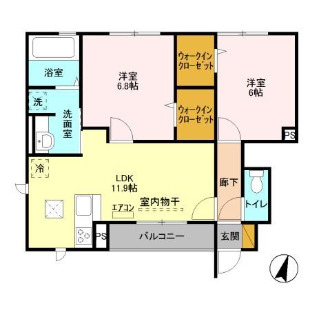 なんてんの郷Ⅱ 101号室 間取り