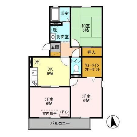 ジュネススズキ 301号室 間取り