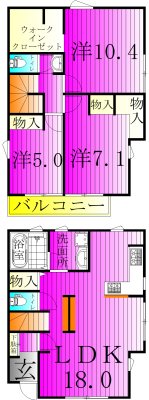 STYLE-PATIO柏東　A棟 間取り