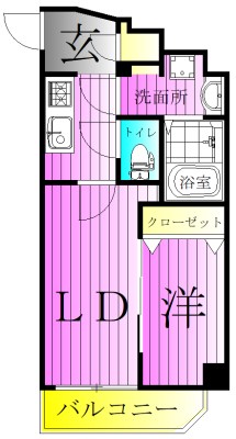 GENOVIA北千住 間取り図