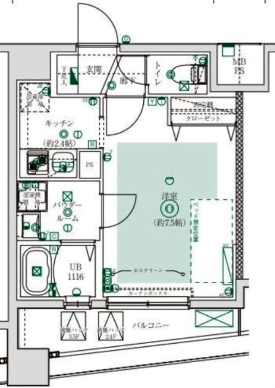 フェルクルール田端ルネサンスコート 間取り図