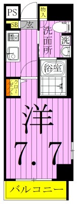 ＶＥＲＸＥＥＤＫＡＭＥＡＲＩ 間取り図
