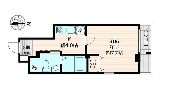 クロストーン町屋 間取り図