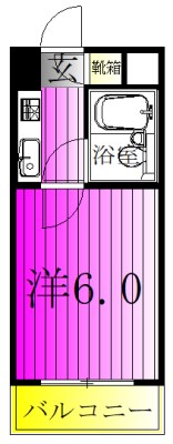 ジュネパレス新松戸第14 406号室 間取り