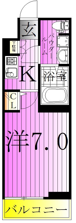 エスタート亀有 間取り図