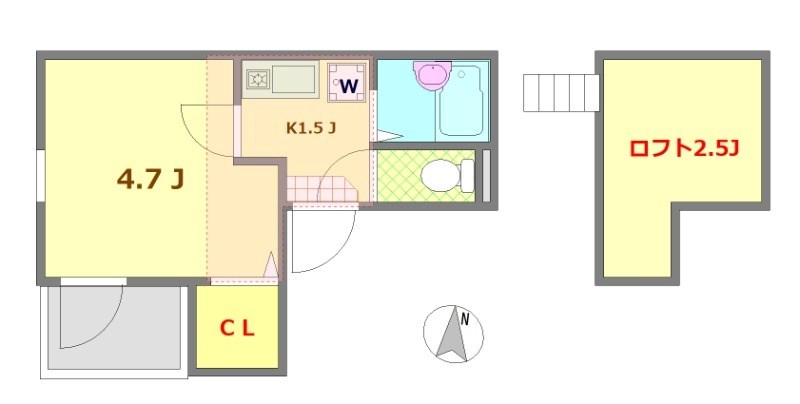 エイビィ五反野 間取り図