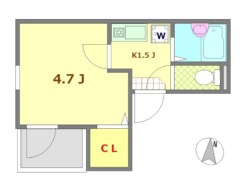 エイビィ五反野 間取り図