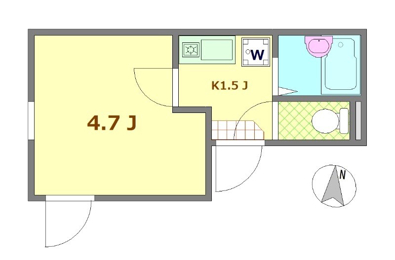 エイビィ五反野 間取り図