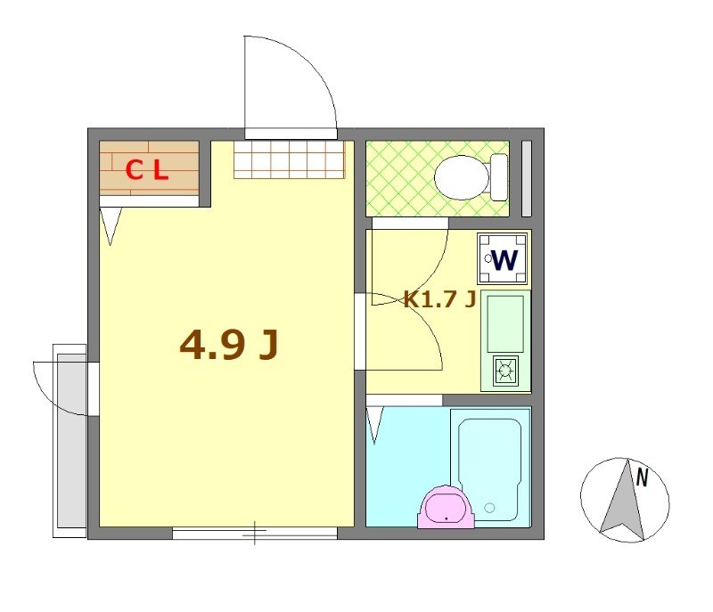 エイビィ五反野 間取り図