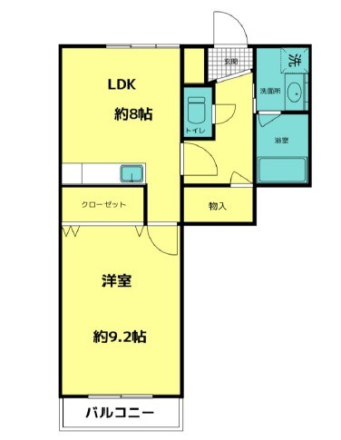 サンプラザ 205号室 間取り