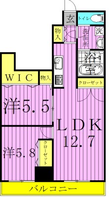 アーバンレックス西新井２ 間取り図