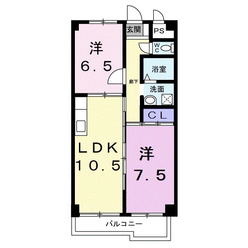 ドミール竹ノ塚 間取り図