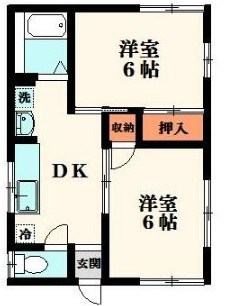 ハイコーポ和名ヶ谷Ｂ棟  間取り
