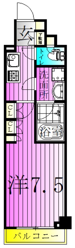 ルーブル五反野弐番館 間取り図