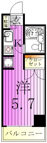 コスモ亀有V 間取り図