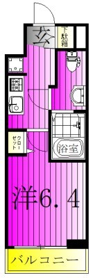LIME RESIDENCE KITA MATSUDO 305号室 間取り
