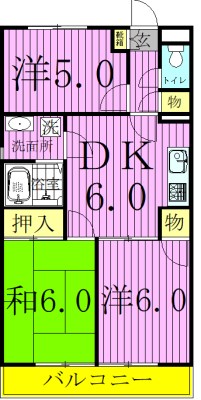 綾東ヴィレッジ壱番館 間取り図