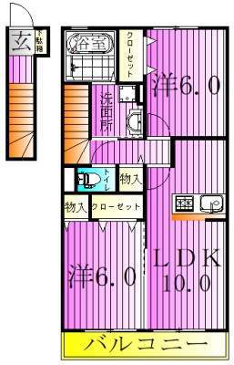 メイプル　カウンティ 間取り図