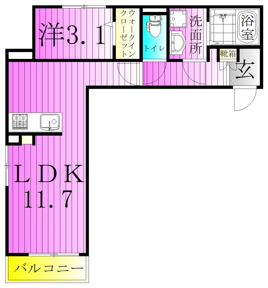 メゾン リッシュ 間取り図