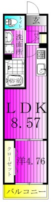 TKP北小金Ⅰ 間取り
