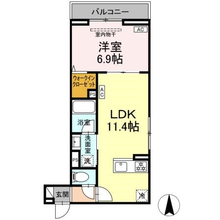 セレスティア大谷田Ⅲ 間取り図
