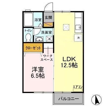 グリーンヒルズ中峠台 C 101号室 間取り