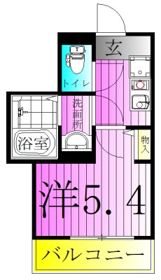 プチトレゾール小菅 間取り図