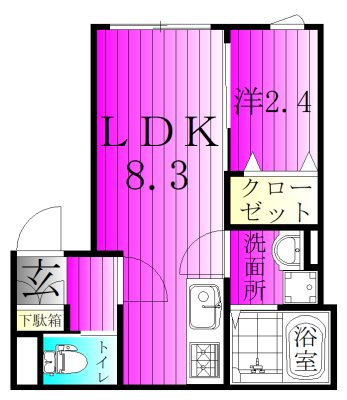 KEIAI RESIDENCE 南柏Ⅱ 間取り