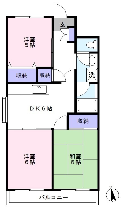 GROVE 201号室 間取り