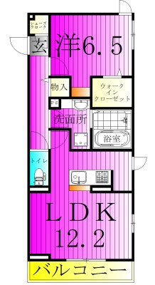 CASA　DOS 202号室 間取り