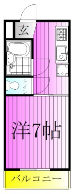 ハイム北綾瀬 間取り図