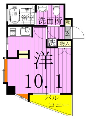 アーク松戸中央公園 401号室 間取り