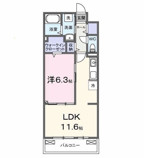マホロバⅡ 204号室 間取り