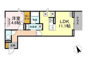 ハスクバーナ江戸川台 101号室 間取り