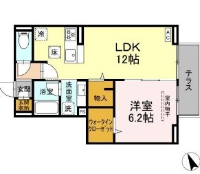 ハスクバーナ江戸川台 302号室 間取り