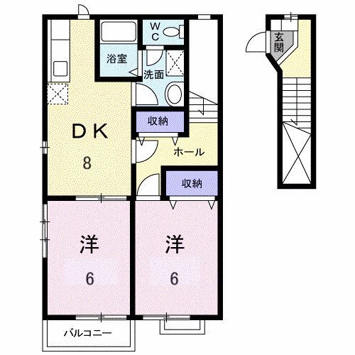 サンライズ（我孫子市都） 間取り