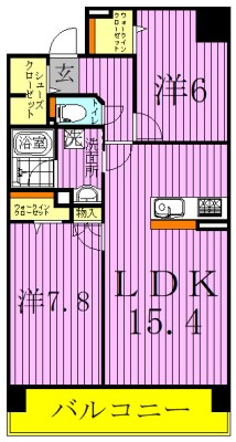 ロイヤルパークス新田 間取り図