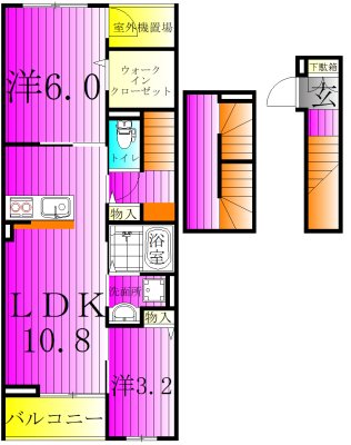 クレードル 304号室 間取り