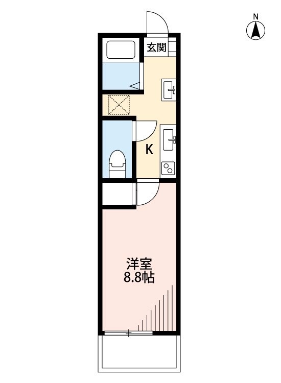 つばめハウス六町 間取り図