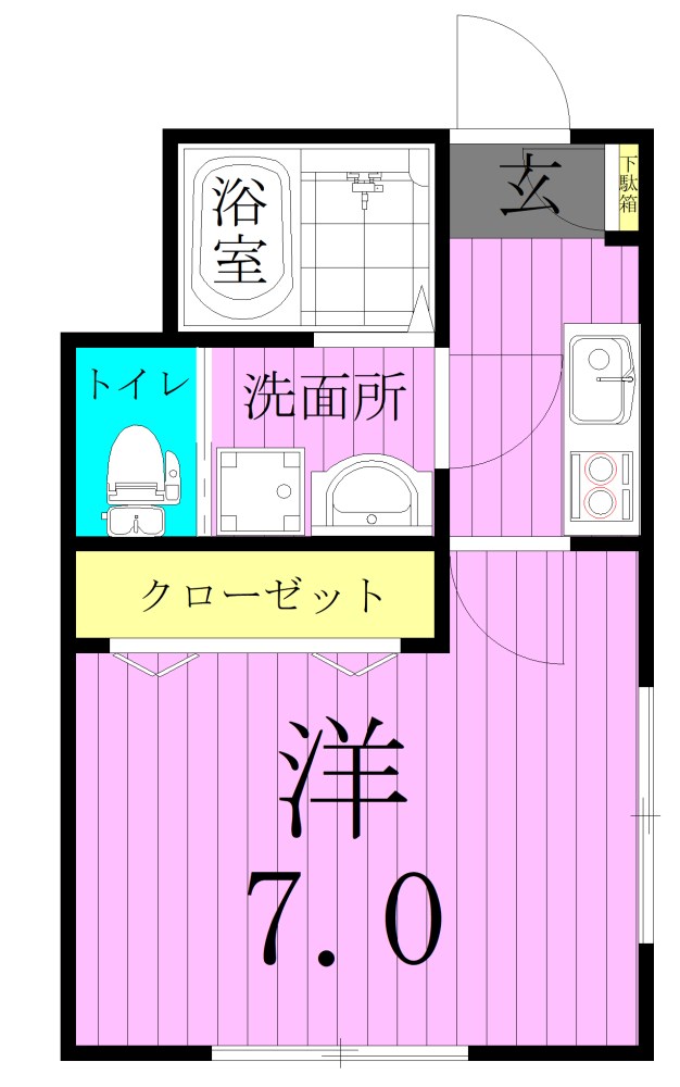 Angel&amp;rsquo;ｓ森kita-ayase 間取り図